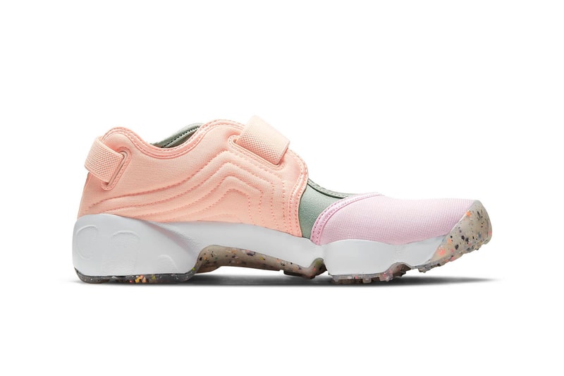 nike air rift womens shoes pastel pink purple green white footwear lateral