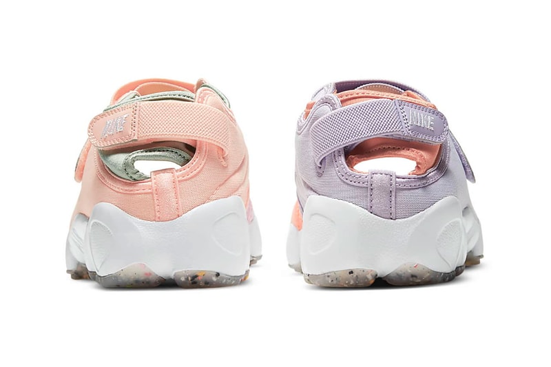nike air rift womens shoes pastel pink purple green white footwear heel