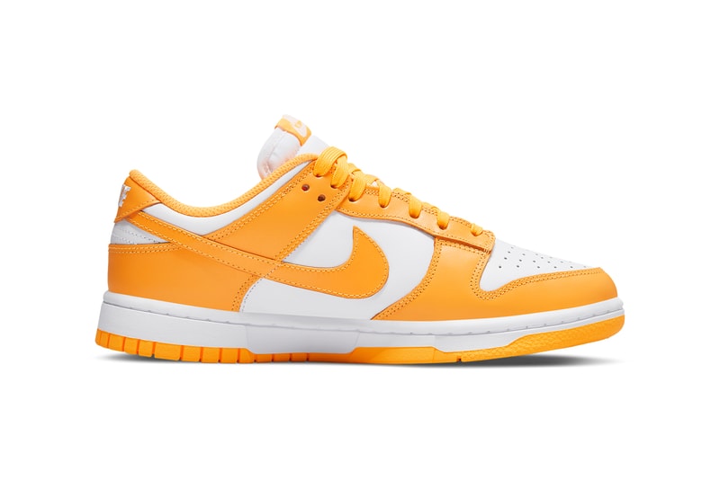 nike dunk low laser orange womens sneakers white medials details swoosh