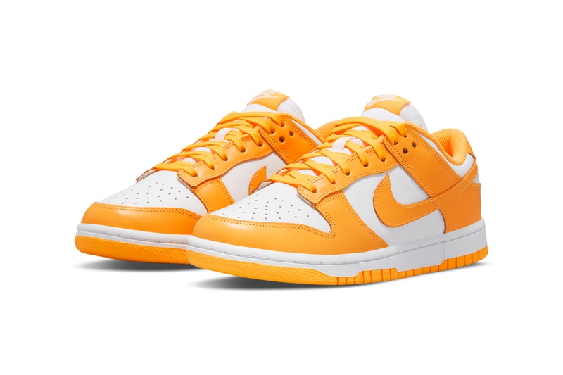 nike dunk low laser orange womens sneakers toe box laces swoosh