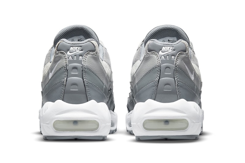 nikes air max 95 am95 sneakers medium cool grey colorway footwear kicks shoes heel