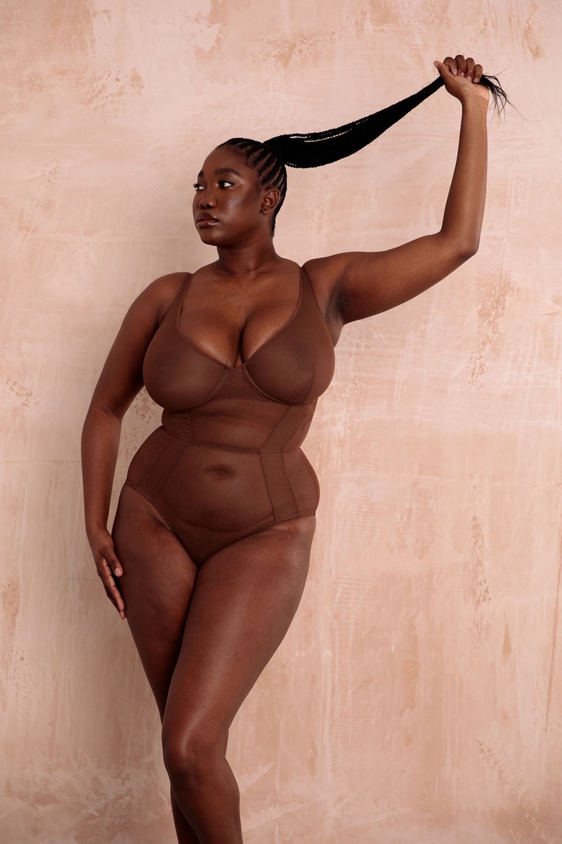 nubian skin lingerie plumetis redefined spring summer collection bodysuit