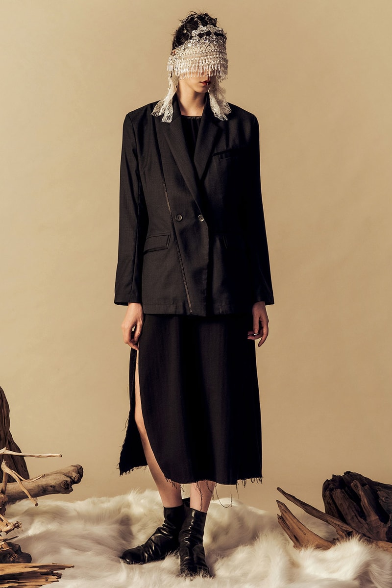 professor e spring summer 2021 ss21 lookbook collection taiwan brand dress jacket blazer boots