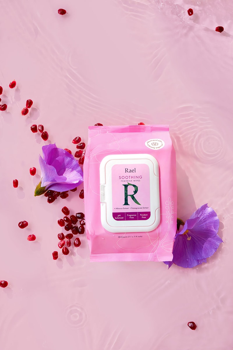 rael soothing vulva feminine care line wipes
