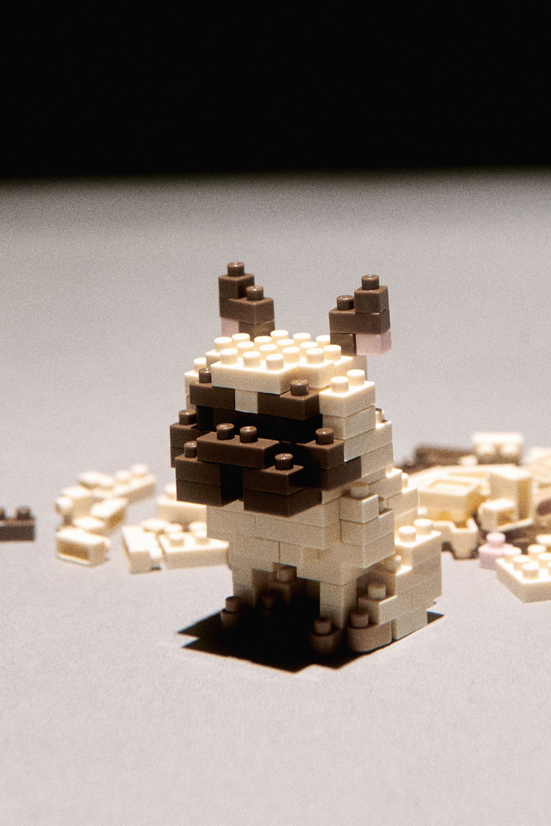 saint laurent nanoblock figures toys rive droite anthony vaccarello frenchie bulldog