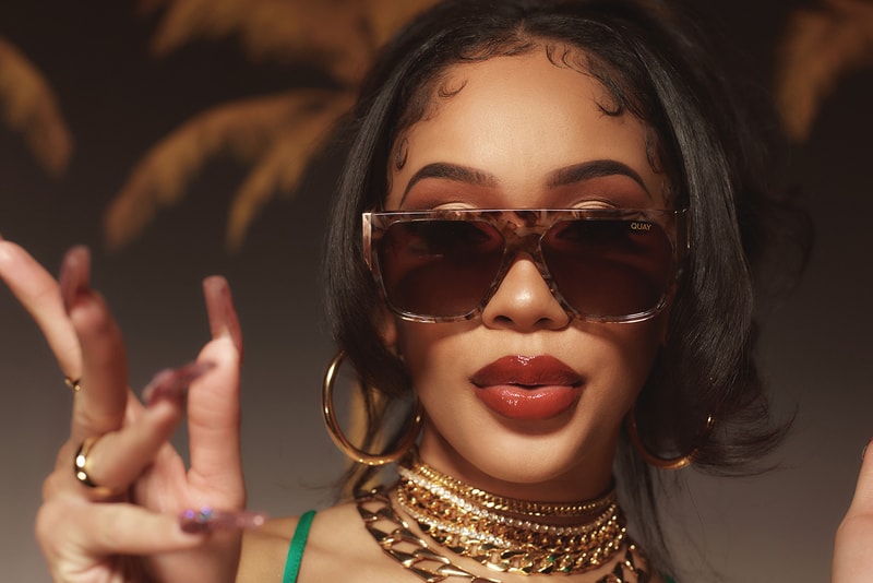 saweetie quay sunglasses shades eyewear collaboration scholarship program black
