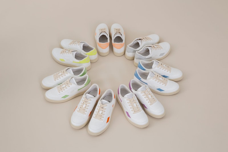 saye m89 sneakers vegan colores collection sustainable footwear shoes kicks sneakerhead orange pruple gray yellow blue green peach white