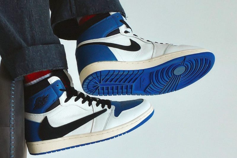 Here’s a Closer Look at the Travis Scott x fragment design x Nike Air Jordan 1 High OG "Military Blue"