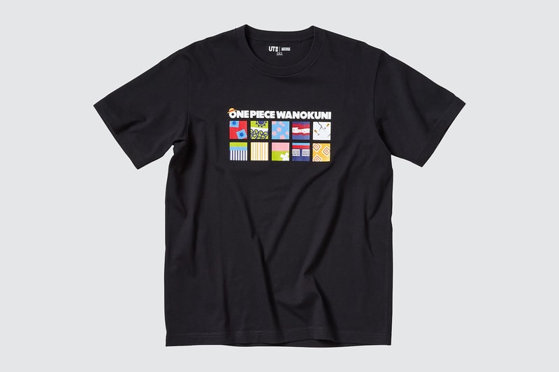uniqlo ut one piece spring summer t shirt tee collaboration manga wano country arc black