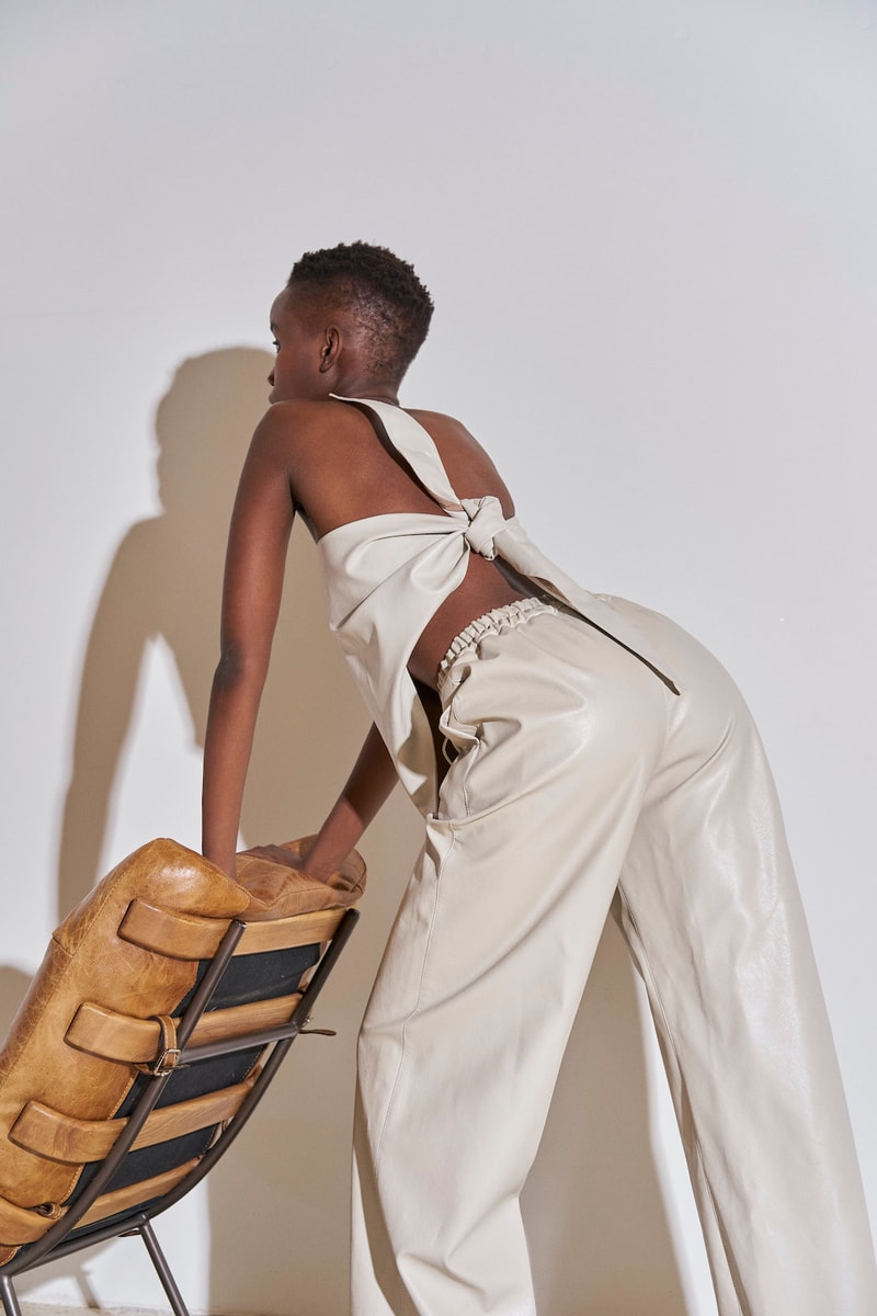 ushatava russian brand eco leather capsule collection pants