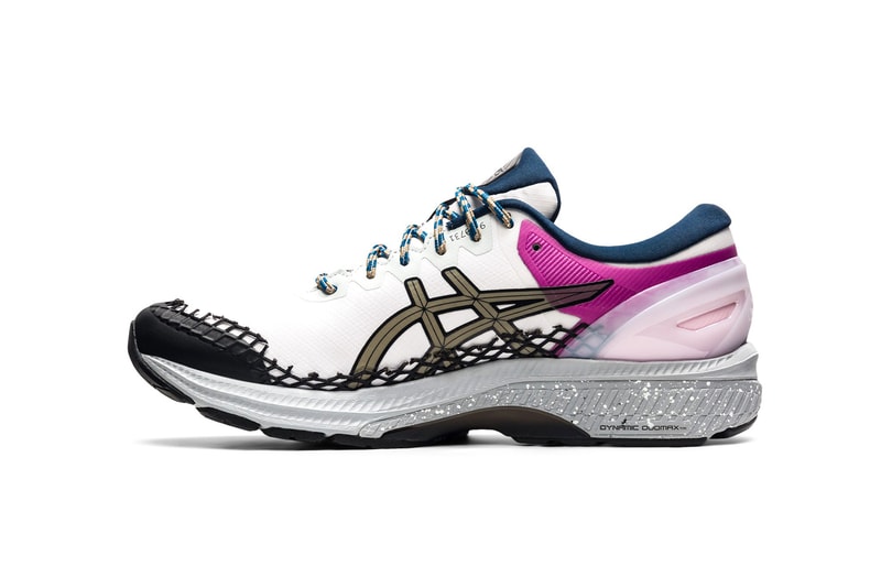 vivienne westwood asics gel kayano 27 de white lichen rock sneakers side details pink black