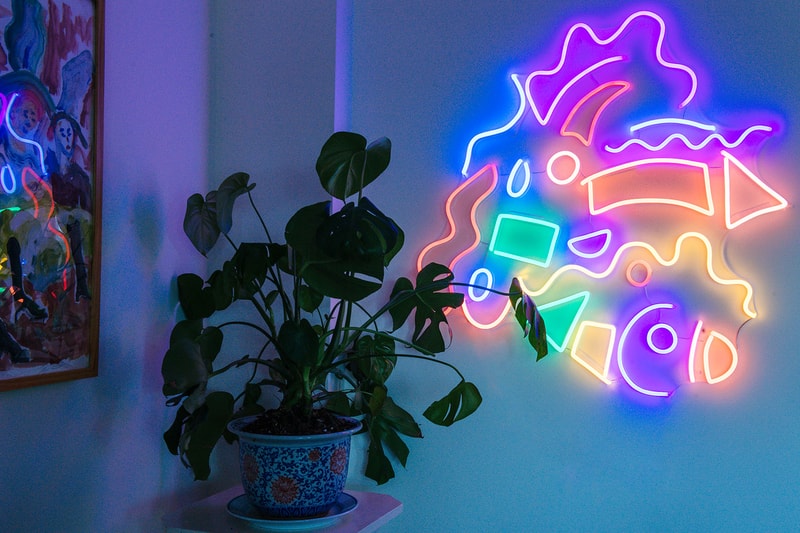 yellowpop susan alexandra neon lights home decor collaboration plant