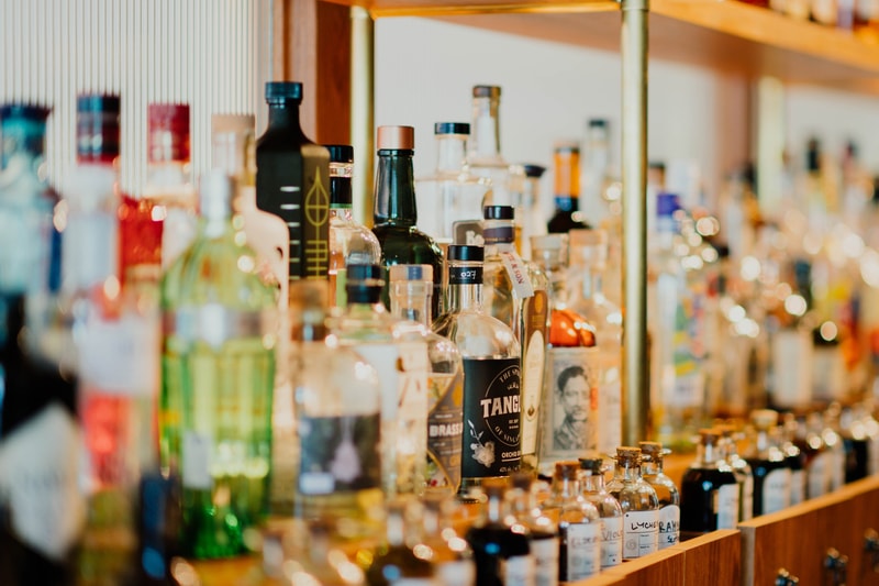 Alcohol Bottles Bar