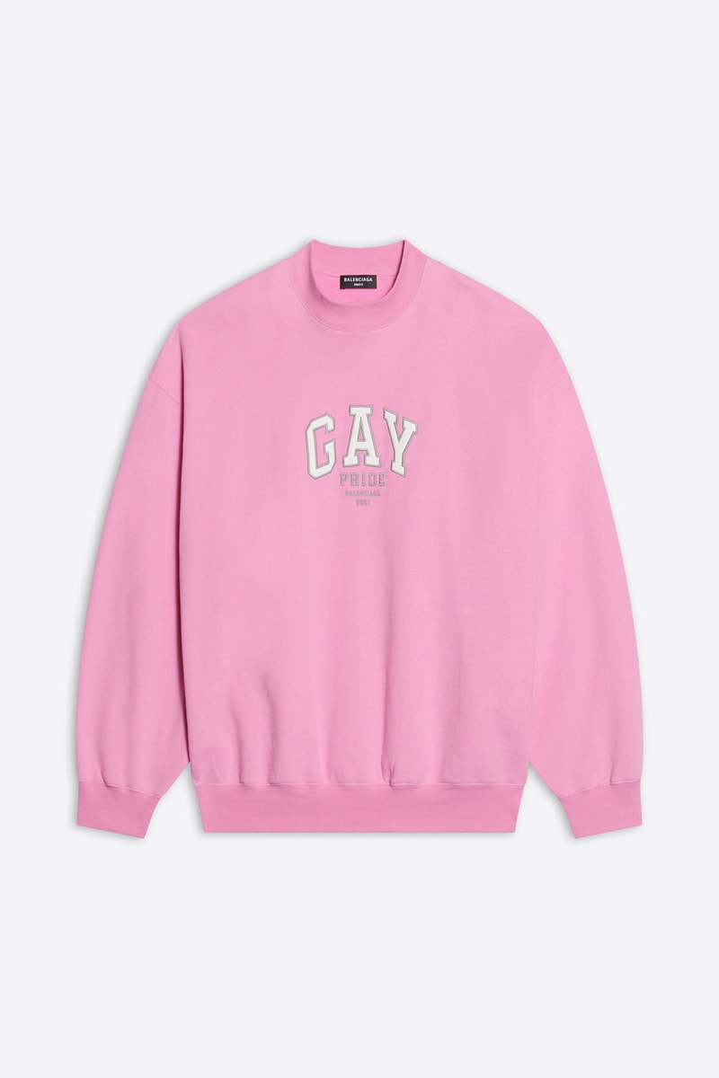 balenciaga pre-fall 2021 collection pride month capsule sweatshirt