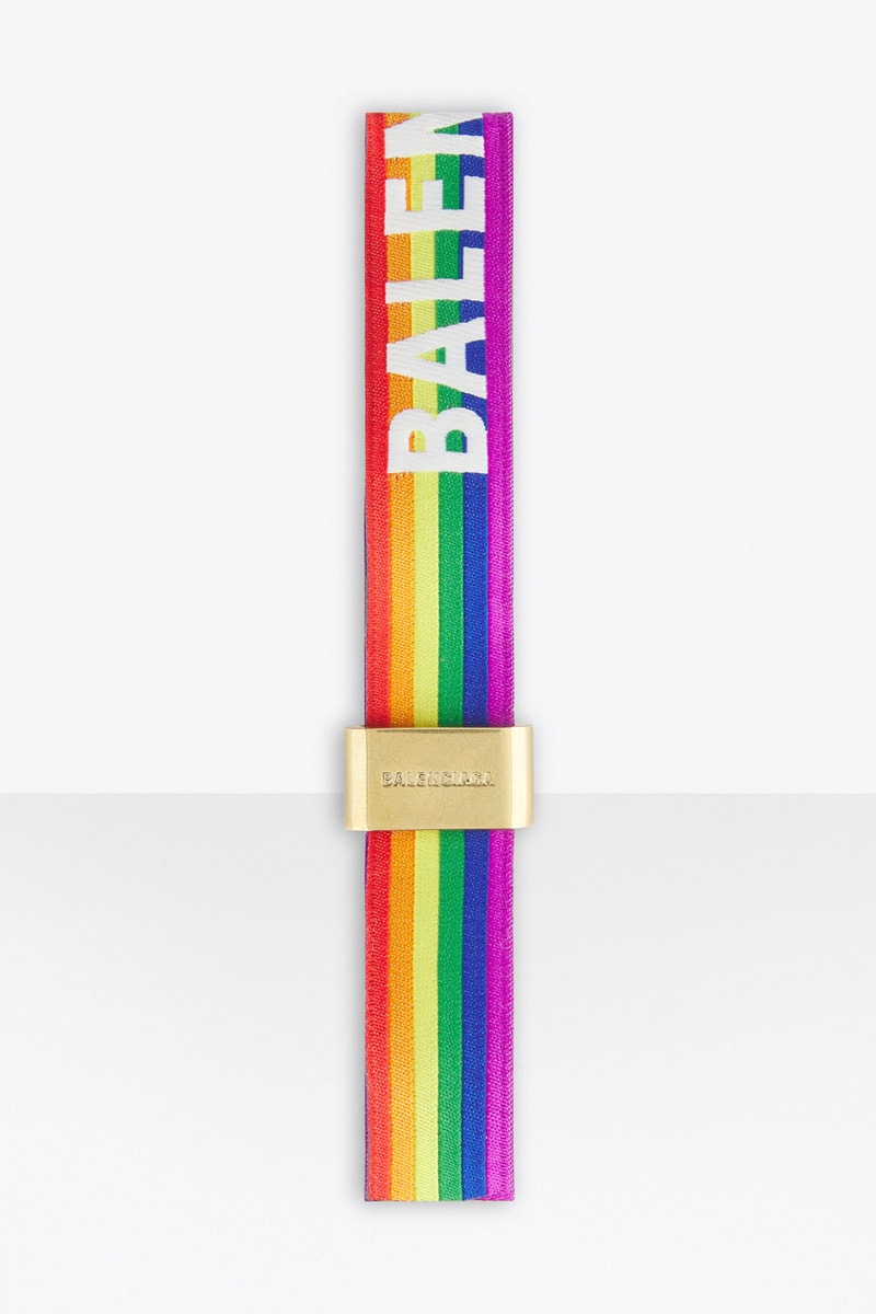 balenciaga pre-fall 2021 collection pride month capsule belt