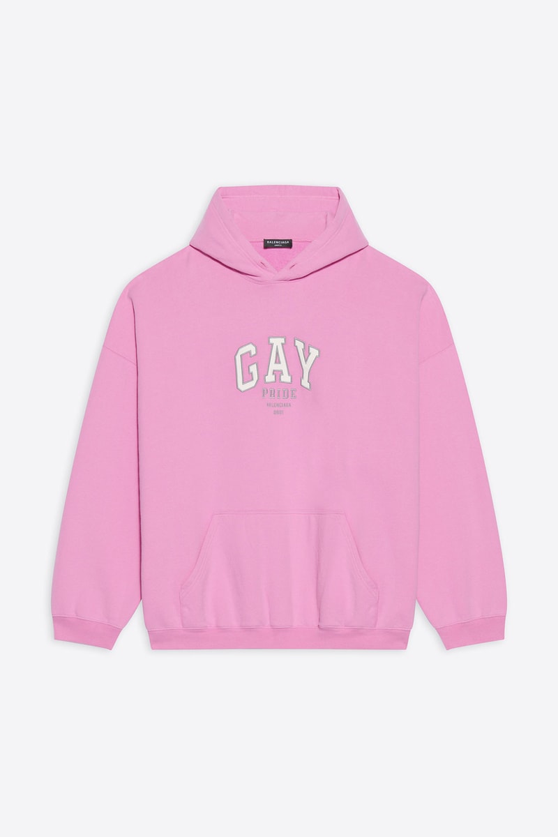 balenciaga pre-fall 2021 collection pride month capsule hoodie