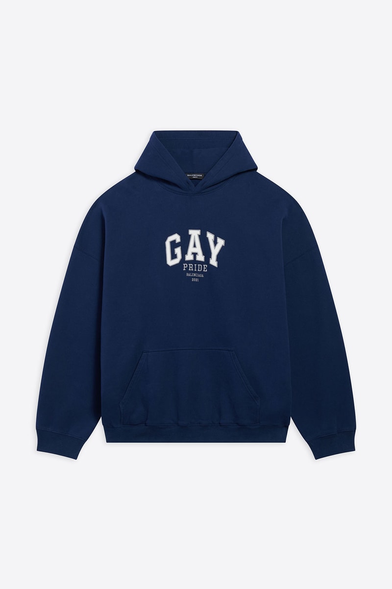 balenciaga pre-fall 2021 collection pride month capsule hoodie
