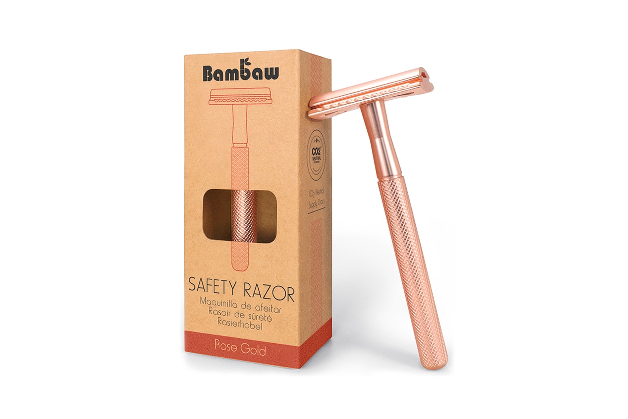 Bambaw Metal Safety Razor Review Zero Waste Shaving Sustainable Ingrown Hair Razor Burn Prevention Bathroom Rose Gold Stand Reusable Recyclable 