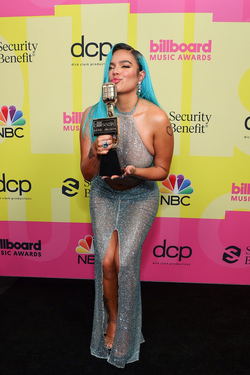 billboard music awards bbma red carpet best dressed celebrity style karol g Celia Kritharioti
