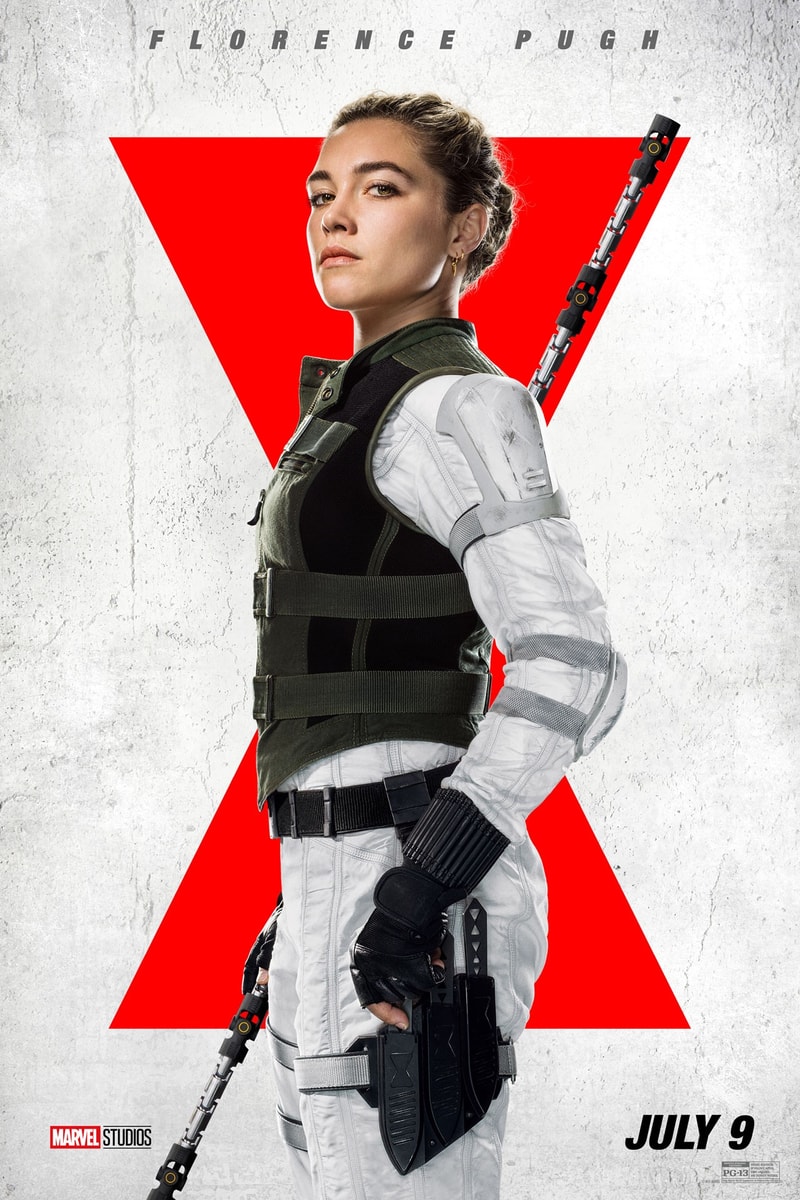 Marvel Movie Character Posters 'Black Widow' Scarlett Johansson Florence Pugh
