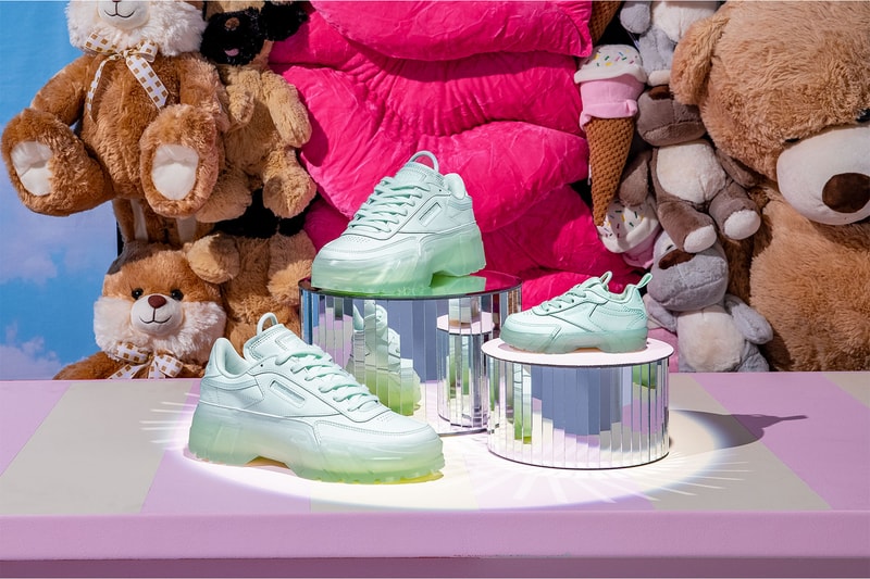 cardi b reebok club c mommy and me mothers day capsule aqua dust mint green infant kids