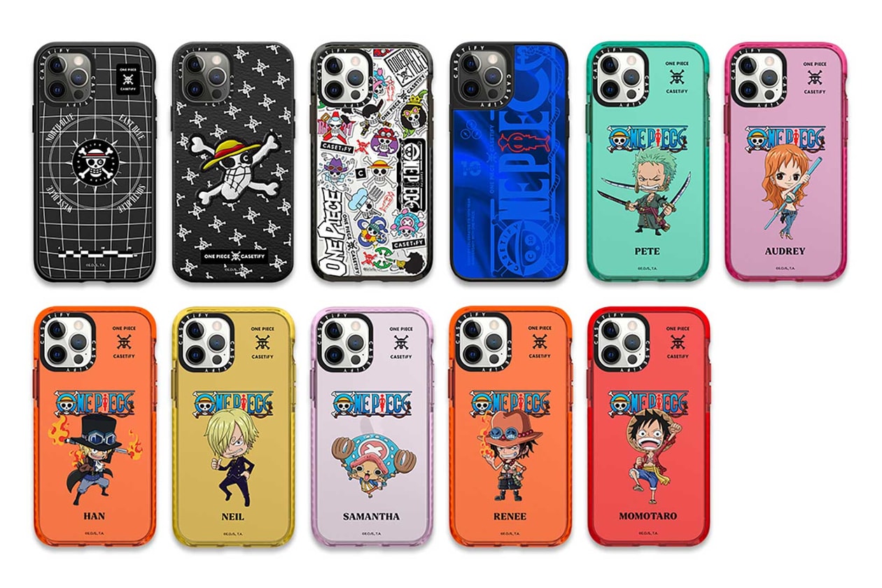 casetify one piece collaboration cases apple iphone luffy straw hat pirates anime