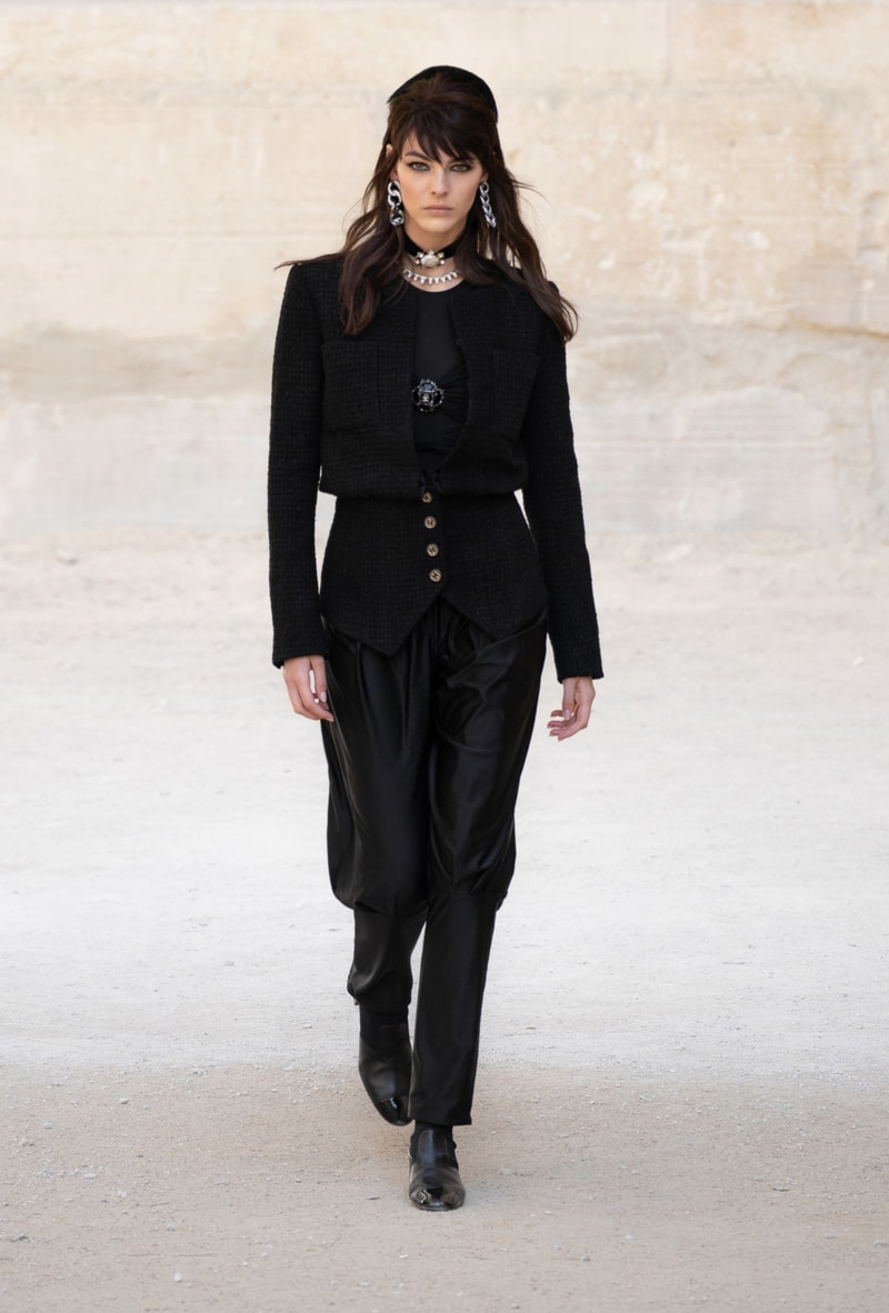 chanel cruise resort collection runway virginie viard provence punk rock jean cocteau tweed suits dresses 