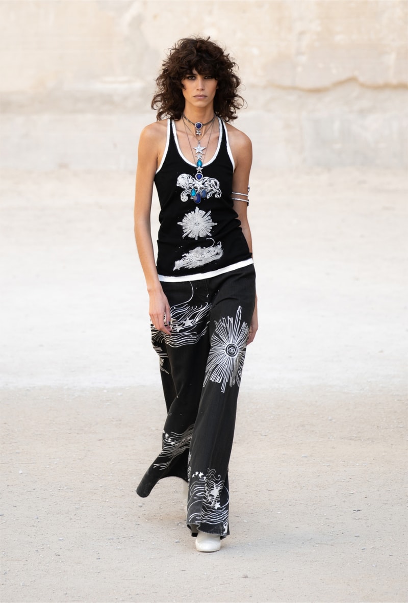chanel cruise resort collection runway virginie viard provence punk rock jean cocteau tweed suits dresses 