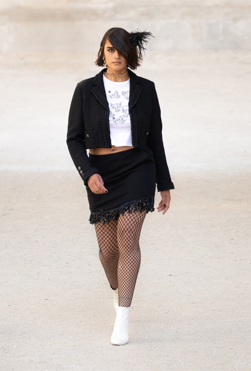chanel cruise resort collection runway virginie viard provence punk rock jean cocteau tweed suits dresses 