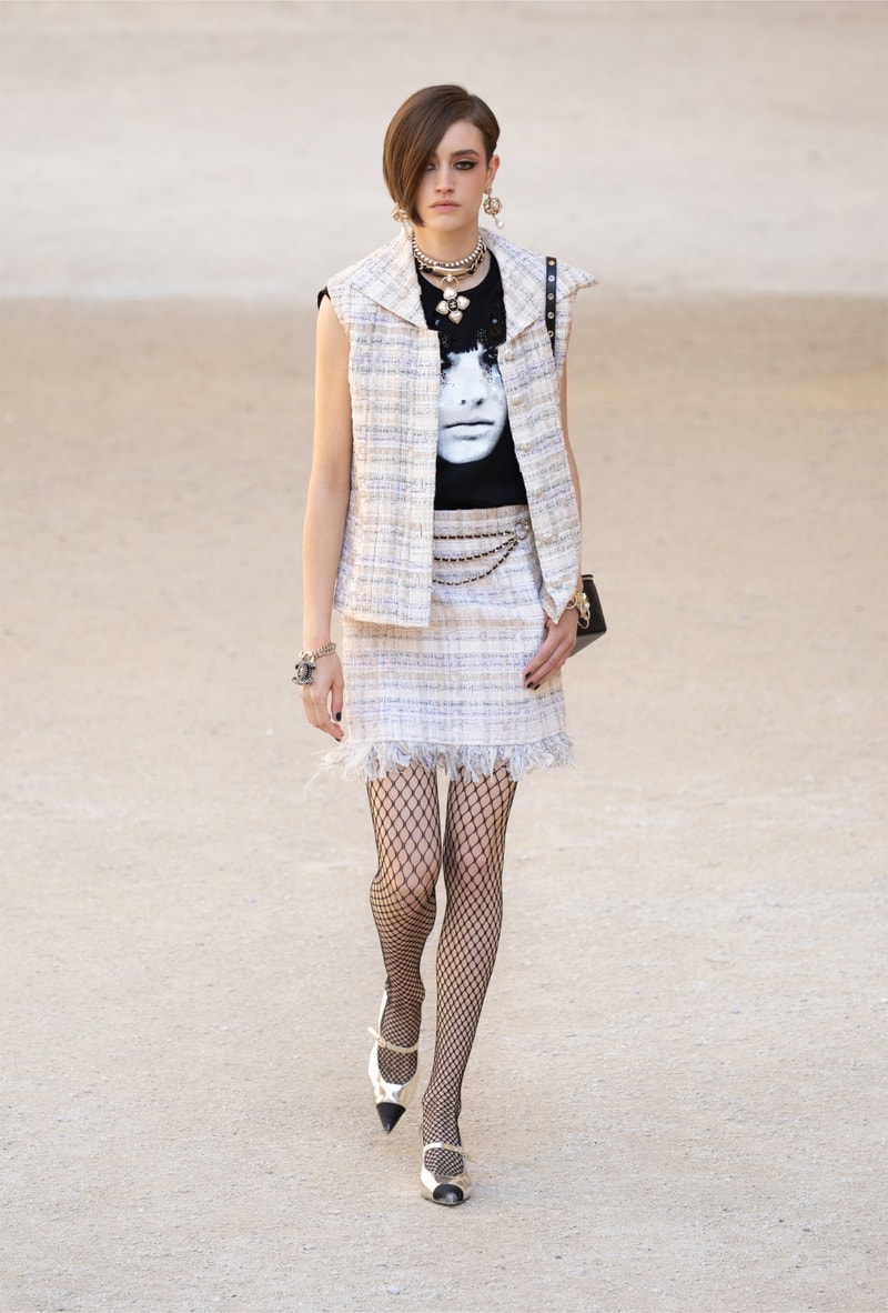 chanel cruise resort collection runway virginie viard provence punk rock jean cocteau tweed suits dresses 