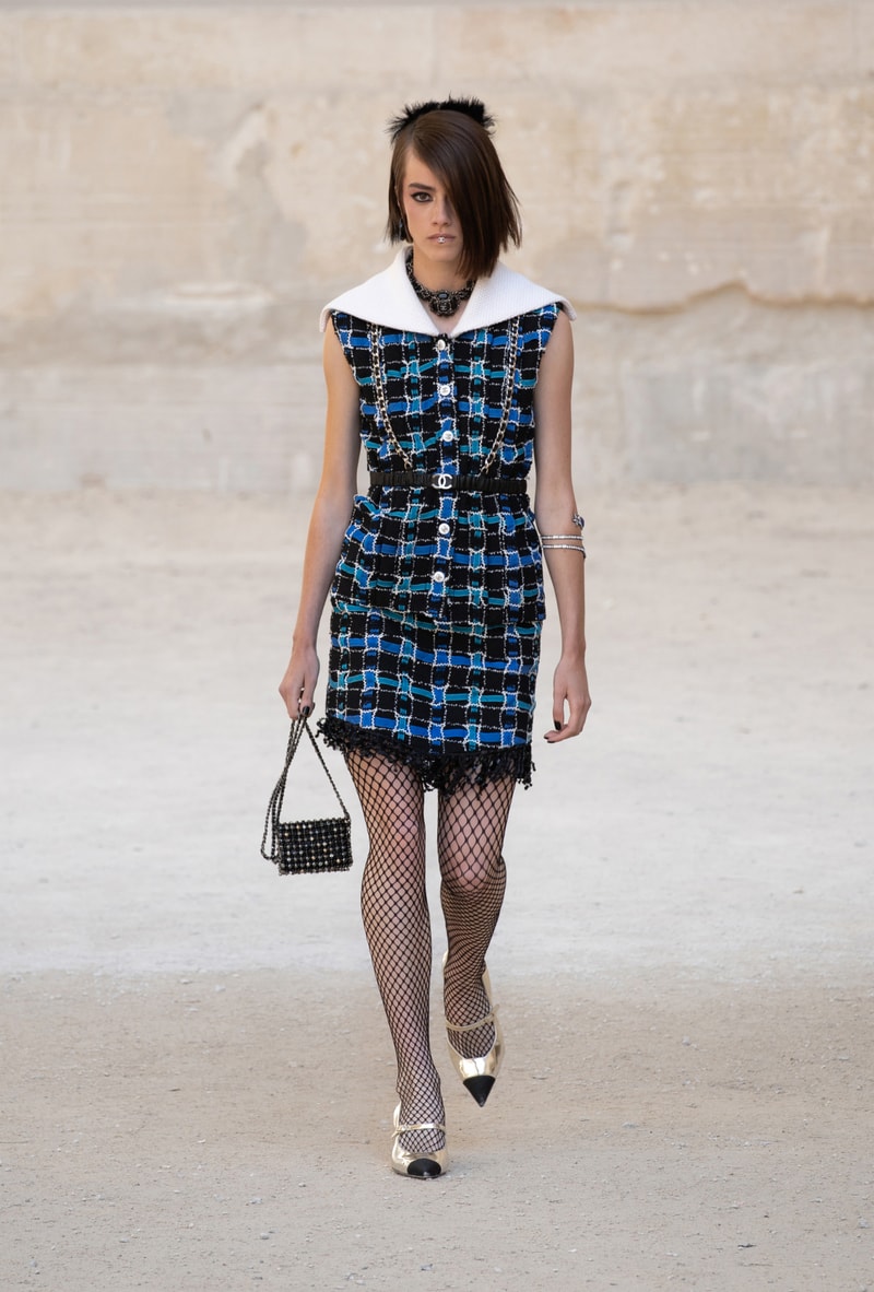 chanel cruise resort collection runway virginie viard provence punk rock jean cocteau tweed suits dresses 