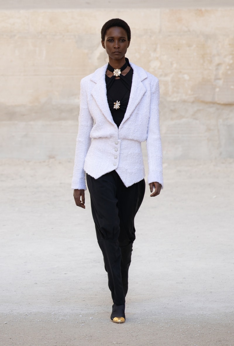 chanel cruise resort collection runway virginie viard provence punk rock jean cocteau tweed suits dresses 