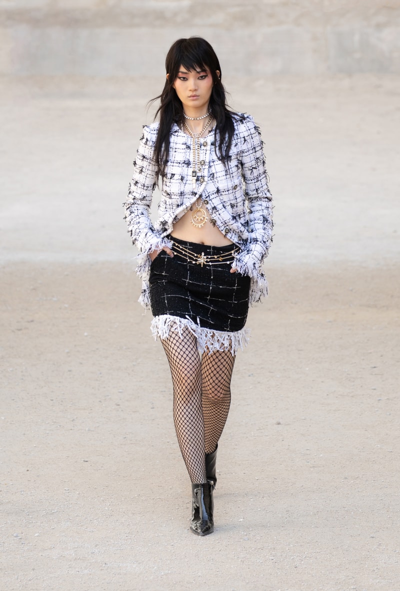 chanel cruise resort collection runway virginie viard provence punk rock jean cocteau tweed suits dresses 