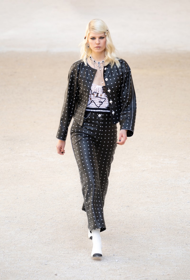 chanel cruise resort collection runway virginie viard provence punk rock jean cocteau tweed suits dresses 