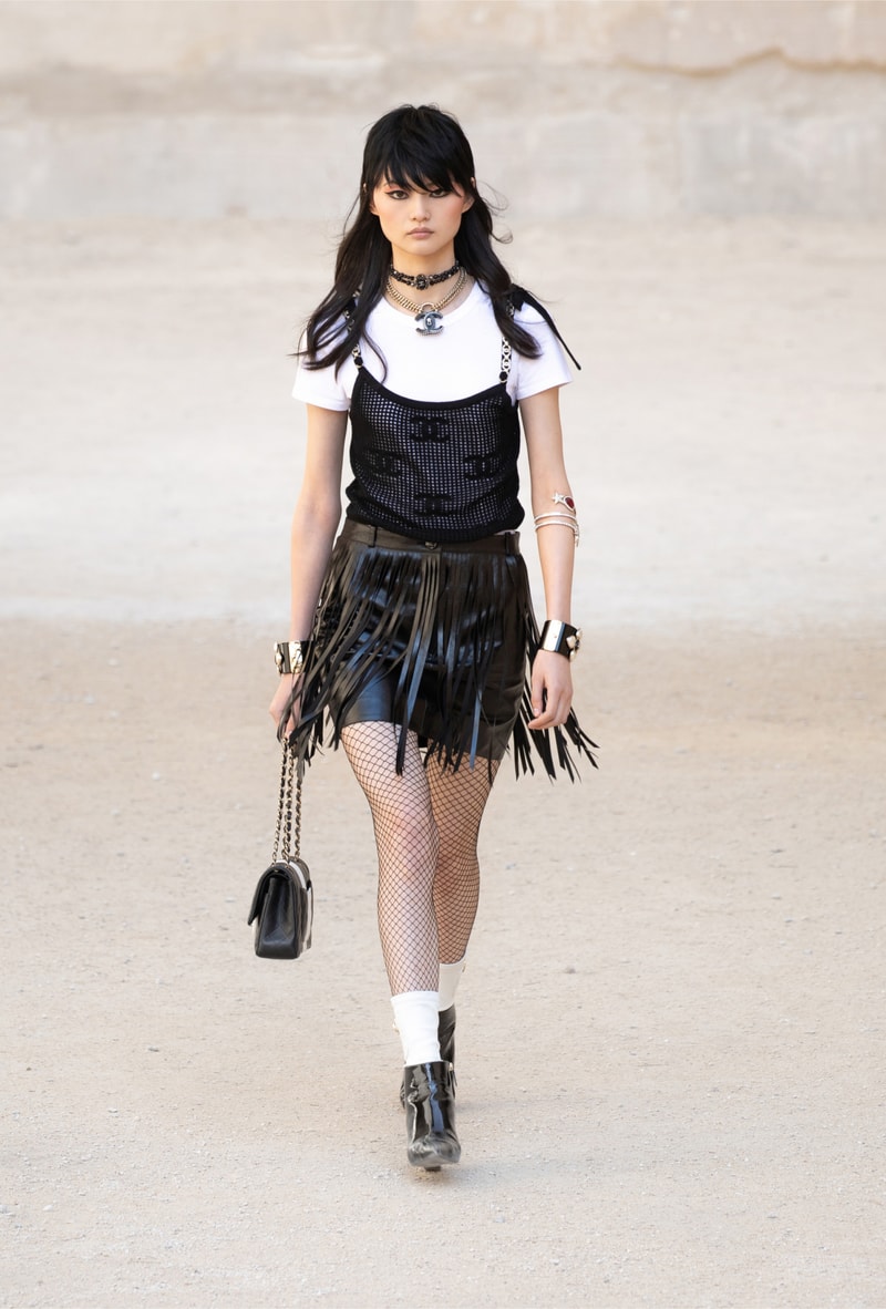 chanel cruise resort collection runway virginie viard provence punk rock jean cocteau tweed suits dresses 