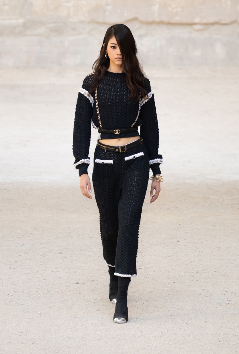 chanel cruise resort collection runway virginie viard provence punk rock jean cocteau tweed suits dresses 