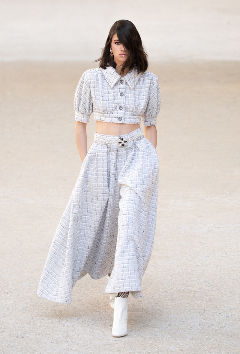 chanel cruise resort collection runway virginie viard provence punk rock jean cocteau tweed suits dresses 