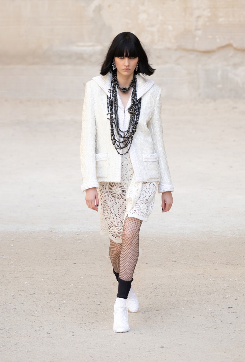 chanel cruise resort collection runway virginie viard provence punk rock jean cocteau tweed suits dresses 