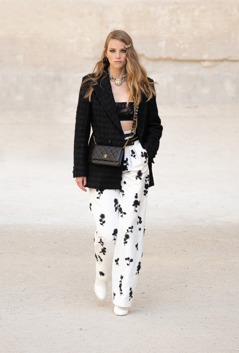 chanel cruise resort collection runway virginie viard provence punk rock jean cocteau tweed suits dresses 