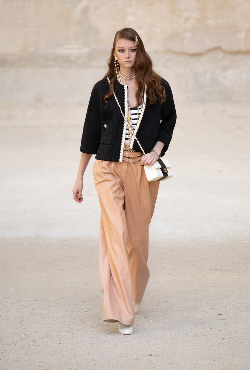 chanel cruise resort collection runway virginie viard provence punk rock jean cocteau tweed suits dresses 