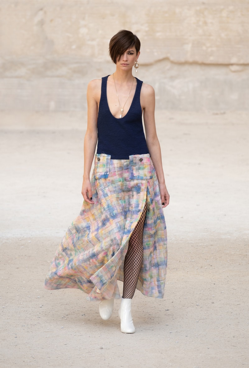 chanel cruise resort collection runway virginie viard provence punk rock jean cocteau tweed suits dresses 