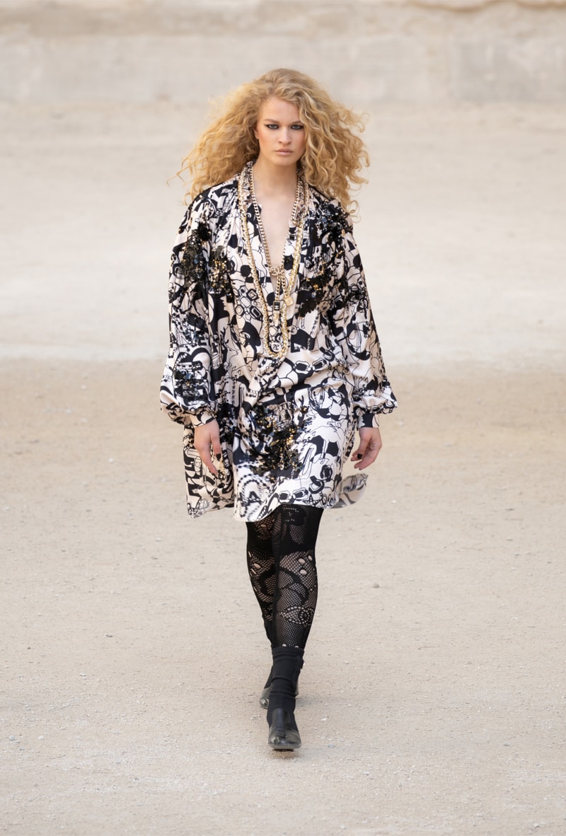 chanel cruise resort collection runway virginie viard provence punk rock jean cocteau tweed suits dresses 