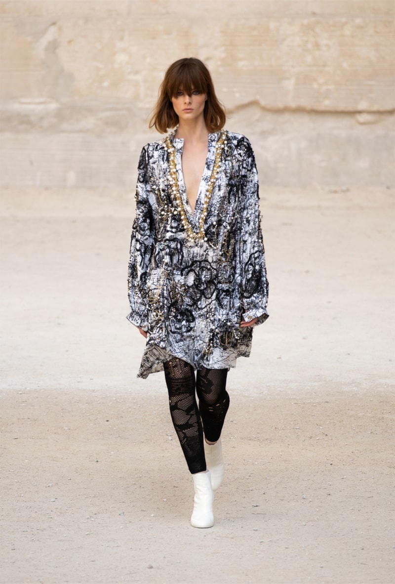 chanel cruise resort collection runway virginie viard provence punk rock jean cocteau tweed suits dresses 