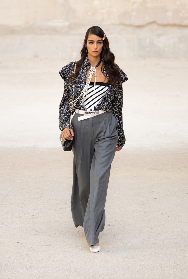 chanel cruise resort collection runway virginie viard provence punk rock jean cocteau tweed suits dresses 
