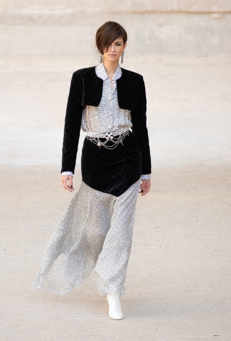chanel cruise resort collection runway virginie viard provence punk rock jean cocteau tweed suits dresses 