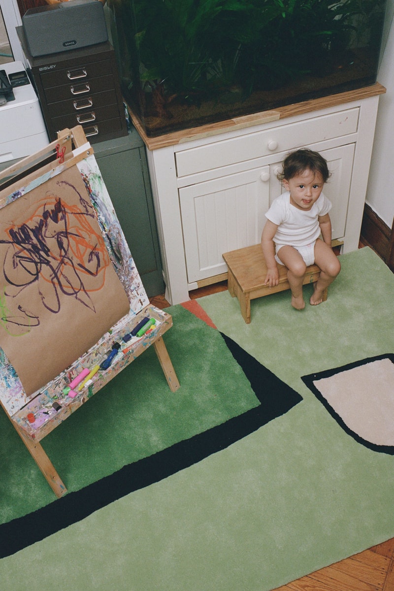 cold picnic hand tufted rugs spirited away bottomless easel painting baby