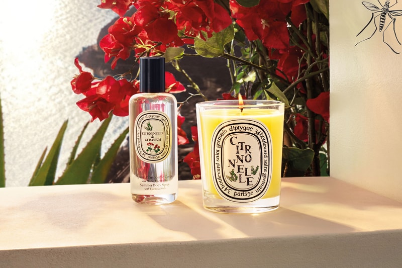 diptyque summer 2021 perfume scent fragrance citronnelle candle geranium body spray