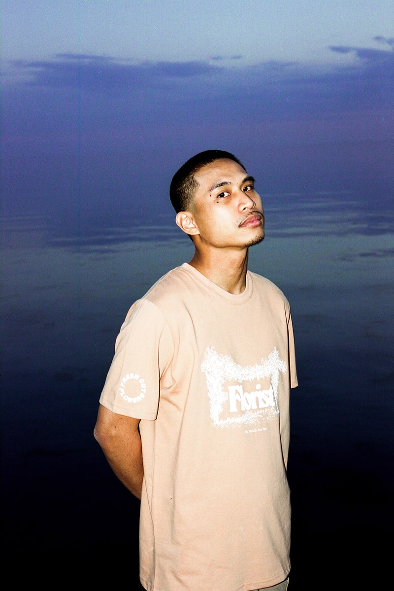 fresh cut flowers summer collection tee t shirt orange