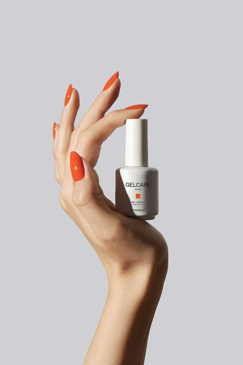 gelcare spring summer nail polish collection monarque red orange