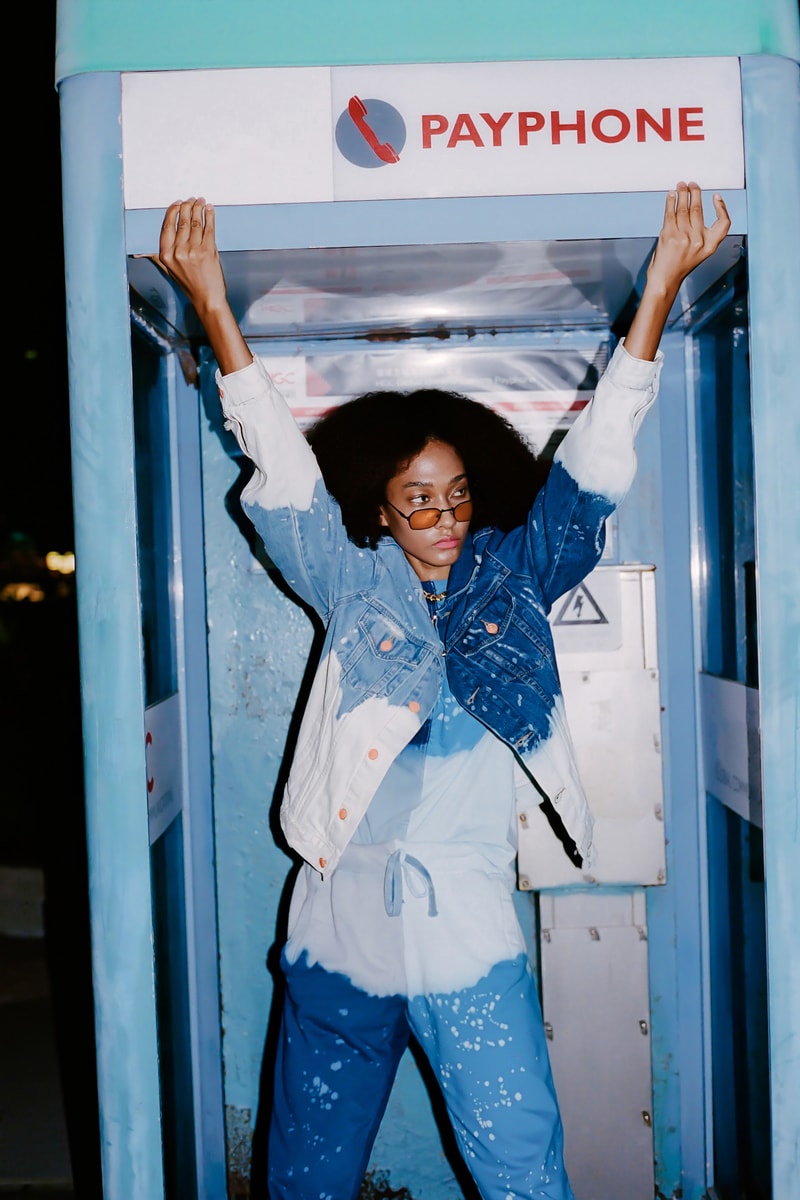 La Detresse Alana Hadid Emily Perlstein Label HBX Exclusive Capsule Collection Acid Wash Denim 